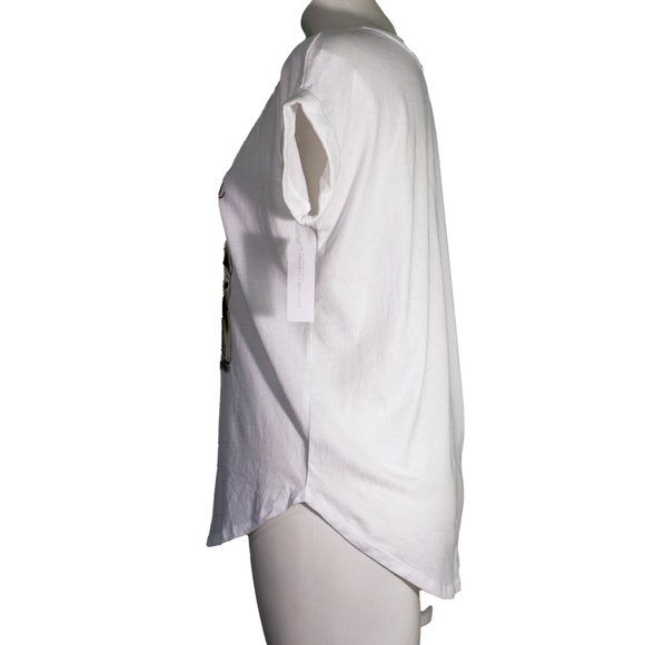 New York & Company French Bulldog Wine T-shirt sz xs - Picture 2 of 5